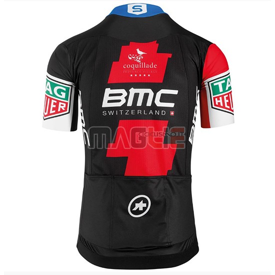 2018 Maglia BMC Rosso e Manica Corta Nero - Clicca l'immagine per chiudere